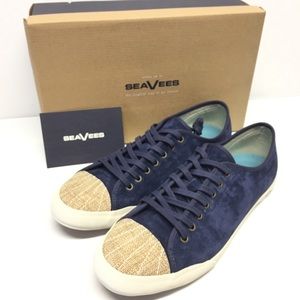 SeaVees Men's Army Issue Low Sneaker Suede Navy